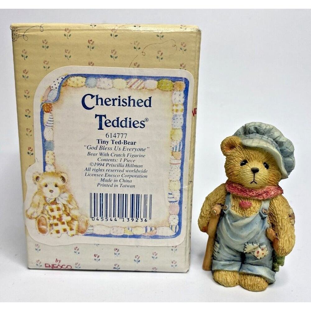 Cherished Tiny Ted-Bear "God Bless Us Everyone" Figurine U100